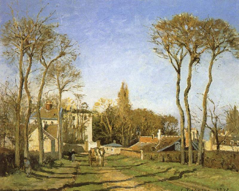 Camille Pissarro Village entrance oil painting image